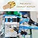 MECCANIXITY 8pcs Male Air Pneumatic Mufflers 1/8