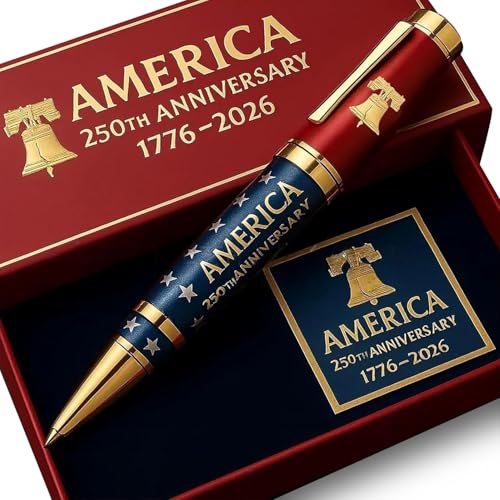86Bloom 250th Anniversary Commemorative Ballpoint Pen 250t Anniversary Pen 250 Years of America Freedom 4th july (250Th - 0)