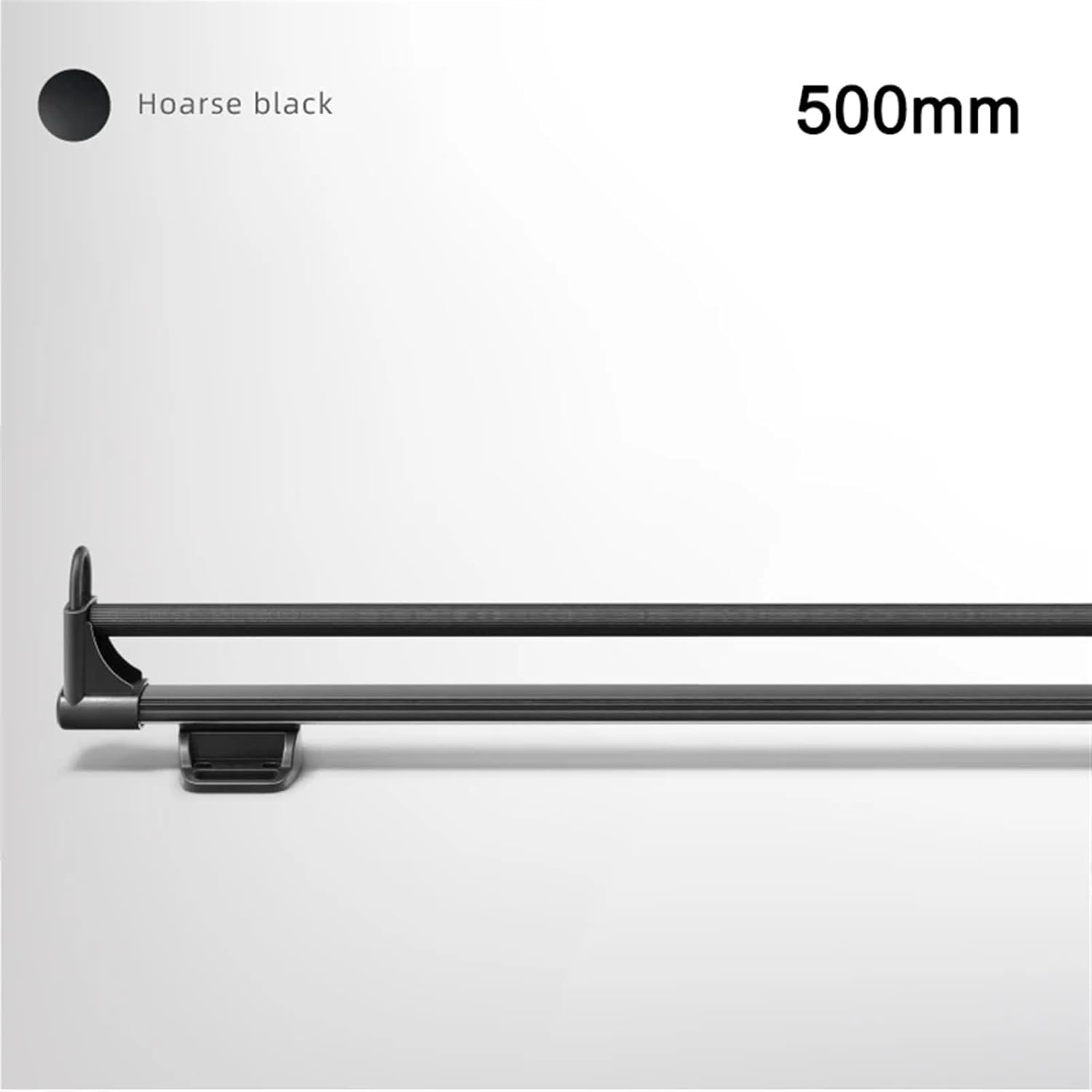 Heavy Duty Drawer Slides Adjustable Retractable Pull-Out Closet Rod Clothing 250-500mm Slid(Slide Rail 500mm)