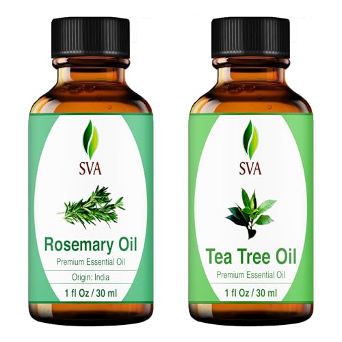 SVA Rosemary Essential Oil and Tea Tree Essential Oil 1oz
