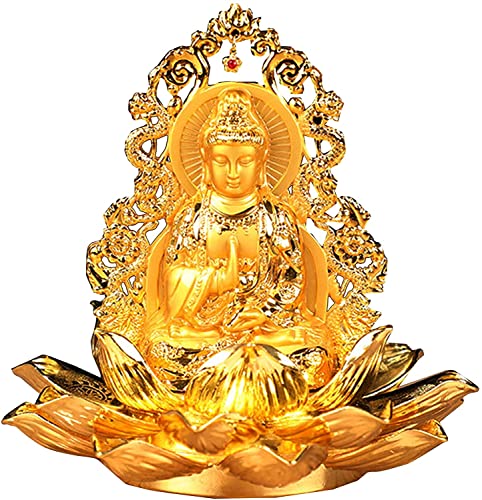 Decoraciones de automóviles, decoración de figuras de interior de la estatua de guan yin, esculturas budistas de kuan yin for sala de estar, feng shui avalokiteshvara budismo decoración de automóviles