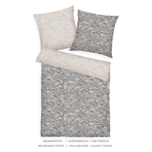 Linge de lit en percale de coton doux avec fermeture éclair