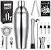 GOLDGE Coctelera para Cócteles, 12Pcs Profesional Barman Cocteleria 750ml Juego de Herramientas de Barra de Acero Inoxidable Ideal para Bar, Hogar Mezclar Bebidas