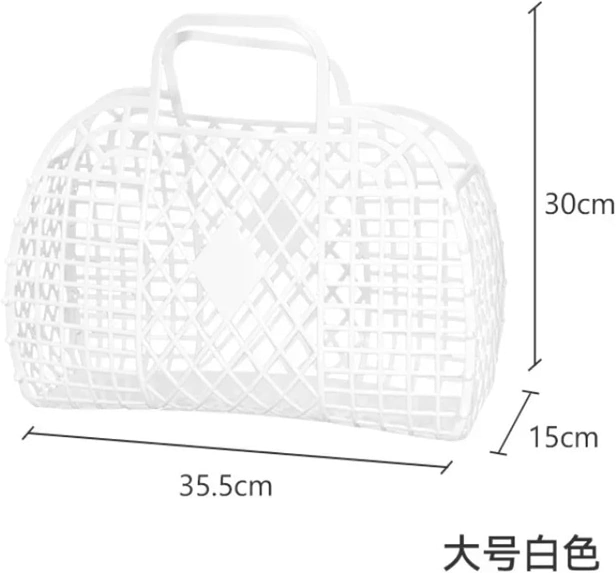 Detachable Hand Basket Foldable Fruit Vegetable Shopping Plastic Storage(Cyan)