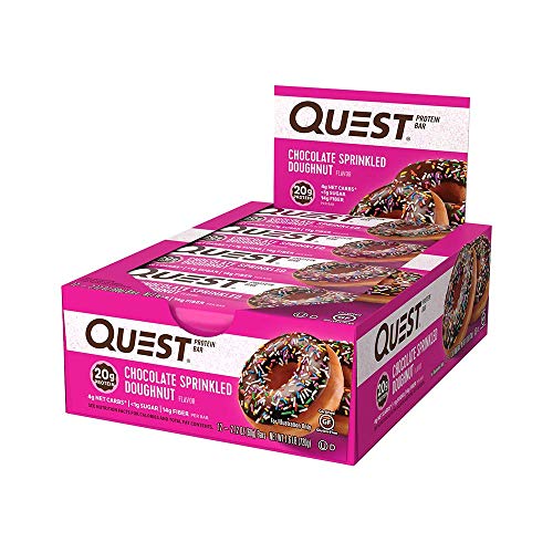 QUEST NUTRITION Chocolate Frosted Doughnut Protein Bar 12 Pack, 2.12 OZ