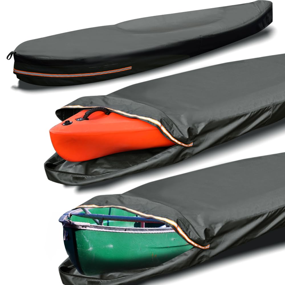 Housse De Canoë/kayak Imperméable 5.5 M - Protection UV UPF 50+, étanche, Fermeture éclair | En Oxford 420D, Avec Sac De Rangement | Pour Pêche, Stockage Extérieur