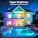CETELUMA 400Ft Permanent Outdoor Lights for House Waterproof, IP67 LED Eave Lights with App/Remote Control, Outdoor Permanent led Lighting for House Roof Decor,Christmas,Party,All Holiday and Daily