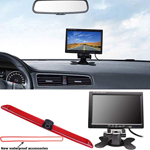 HD Brake Light Backup Camera with 7 Inch LCD Monitor - Image 3