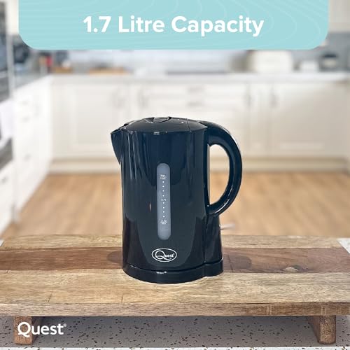 Quest 35039 1 Litre Kettle | Compact Design | Spout Filter | Water Level Indicator | BPA Free | Black - 6