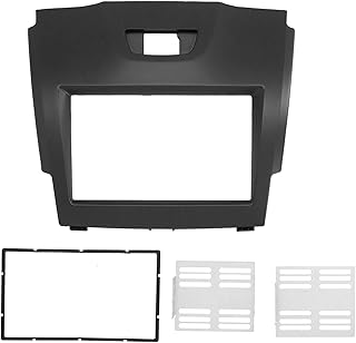 Painel de rádio estéreo do carro, quadro de painel de navegação durável à prova de desgaste 2-Din ABS para substituição de atualização para CHEVROLET Trailblazer S-10 2012-2016