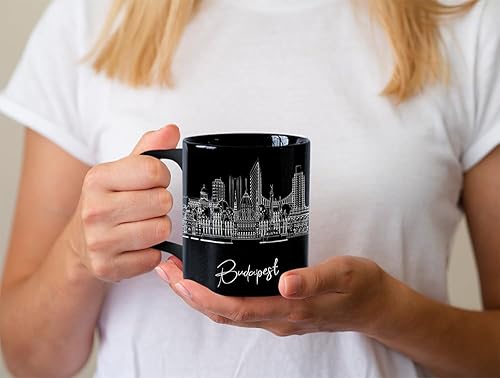Miniatura 113 de Taza de cerámica Madrid Spain Skyline, taza blanca de recuerdo de Europa de 11 onzas, taza de café personalizada, regalo para cumpleaños, taza