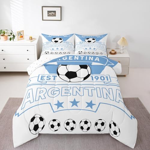 Image of Feelyou Football Sport Bedding Set Twin Size for Kids Teens