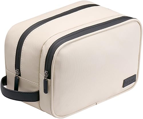 Miniatura 9 de BAGWEN Neceser para mujer, bolsa de aseo de viaje resistente al agua, organizador de maquillaje cosmético de piel sintética, bolsa de viaje para