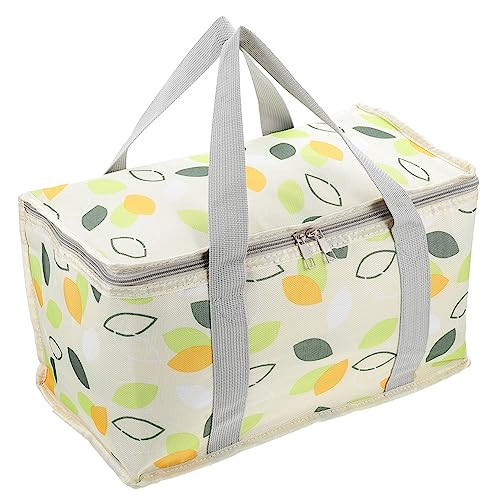 SOLUSTRE Bolsa aislante portátil bolsa de almuerzo aislada bolso de almuerzo mochilas escolares school bag bolsa de comida para picnic bolsa de almuerzo portátil tela oxford Light Green