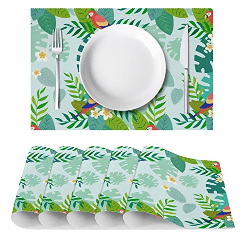 Set de table perroquet pour repas de salle à manger exotique et convivial - 3