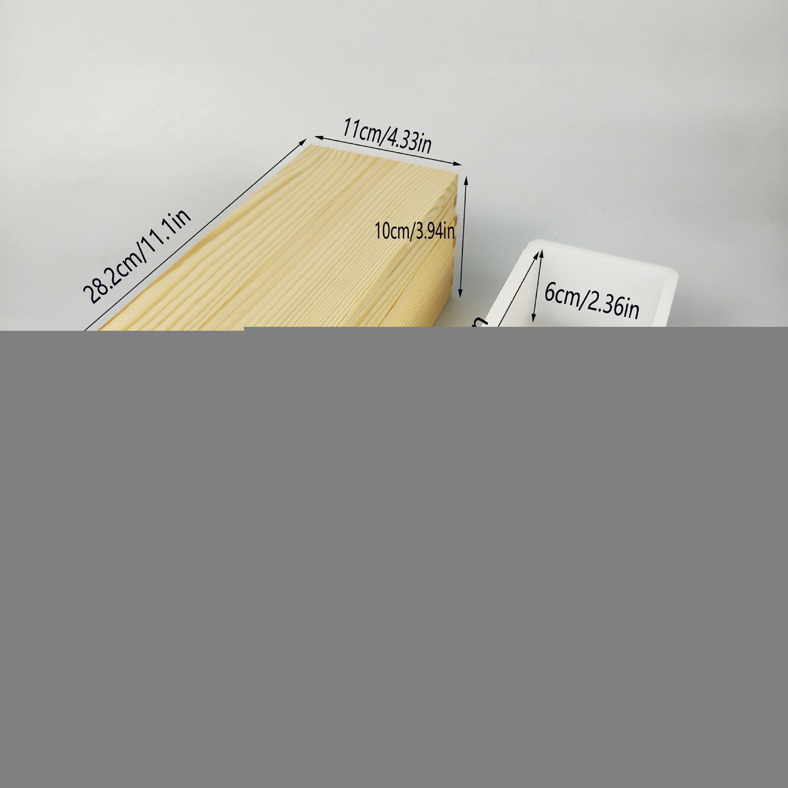 Moldes de Jabón 1300 ml Antiadherentes y Fáciles de Desmoldar para