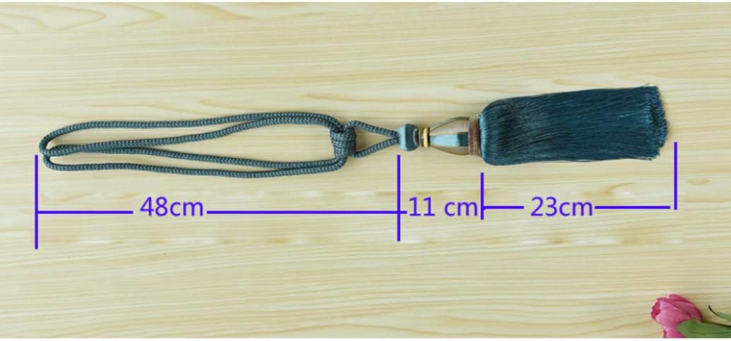 Curtain Tassel Tiebacks, 1Pair Curtain Tieback Tassel Hanging Balls Vintage Window Drapery Holdback Rope Bedroom Living Room Treatment Accessory(Beige)