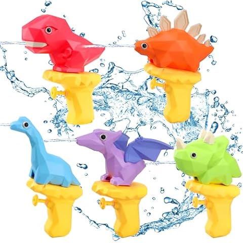 Dolanus Water Gun Toys for Kids 3 4 5 6 7 8 Years Old: Dinosaur Mini Water Guns for Kids Ages 3-5, Squirt Guns for Kids Ages 4-8, Small Water Gun Party Favors, Outdoor Water Toys for Kids Ages 3-5 Cover