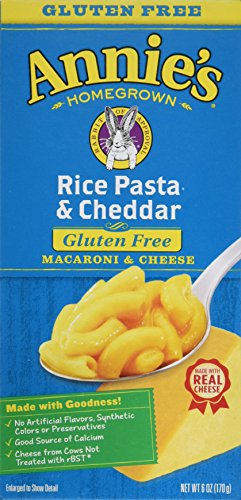 Annie's Homegrown Gluten-free Rice Pasta & Cheddar Mac & Cheese, 6-ounce Boxes-pack of 6