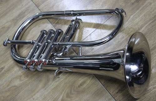 Christmas Gift Flugelhorn Chrome Bb Pitch W Hardcase Mp Fluglehor #TOP2
