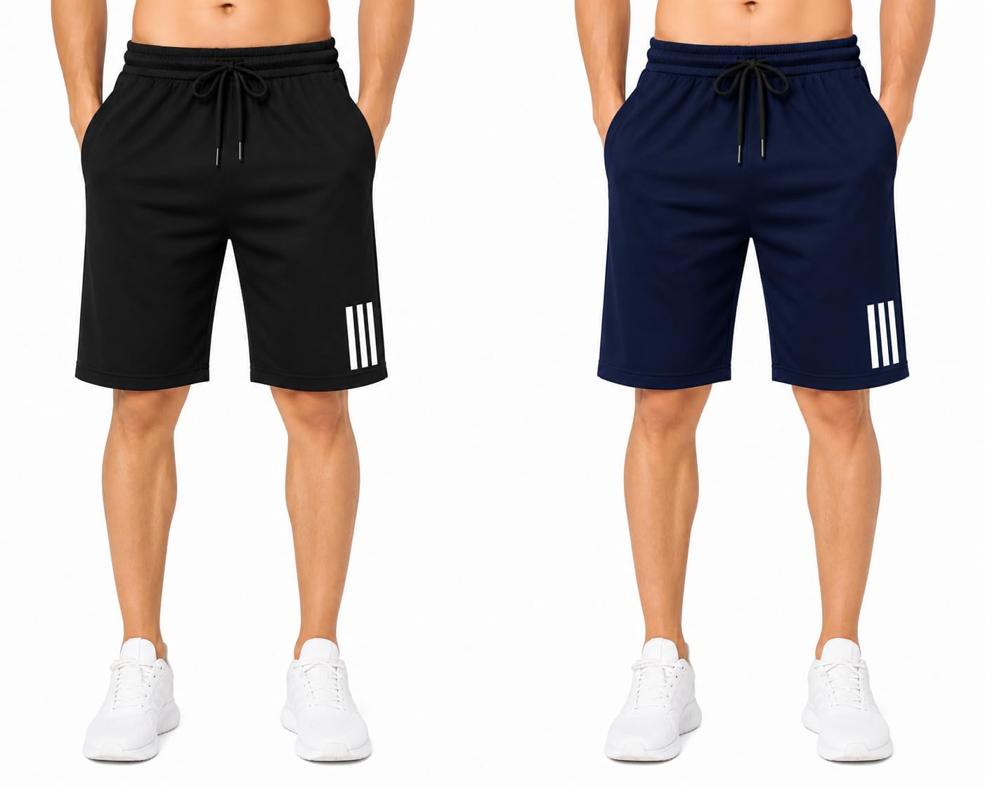 Men's Athletic Shorts with Deep Side Pockets, Pack of 2-picture-51