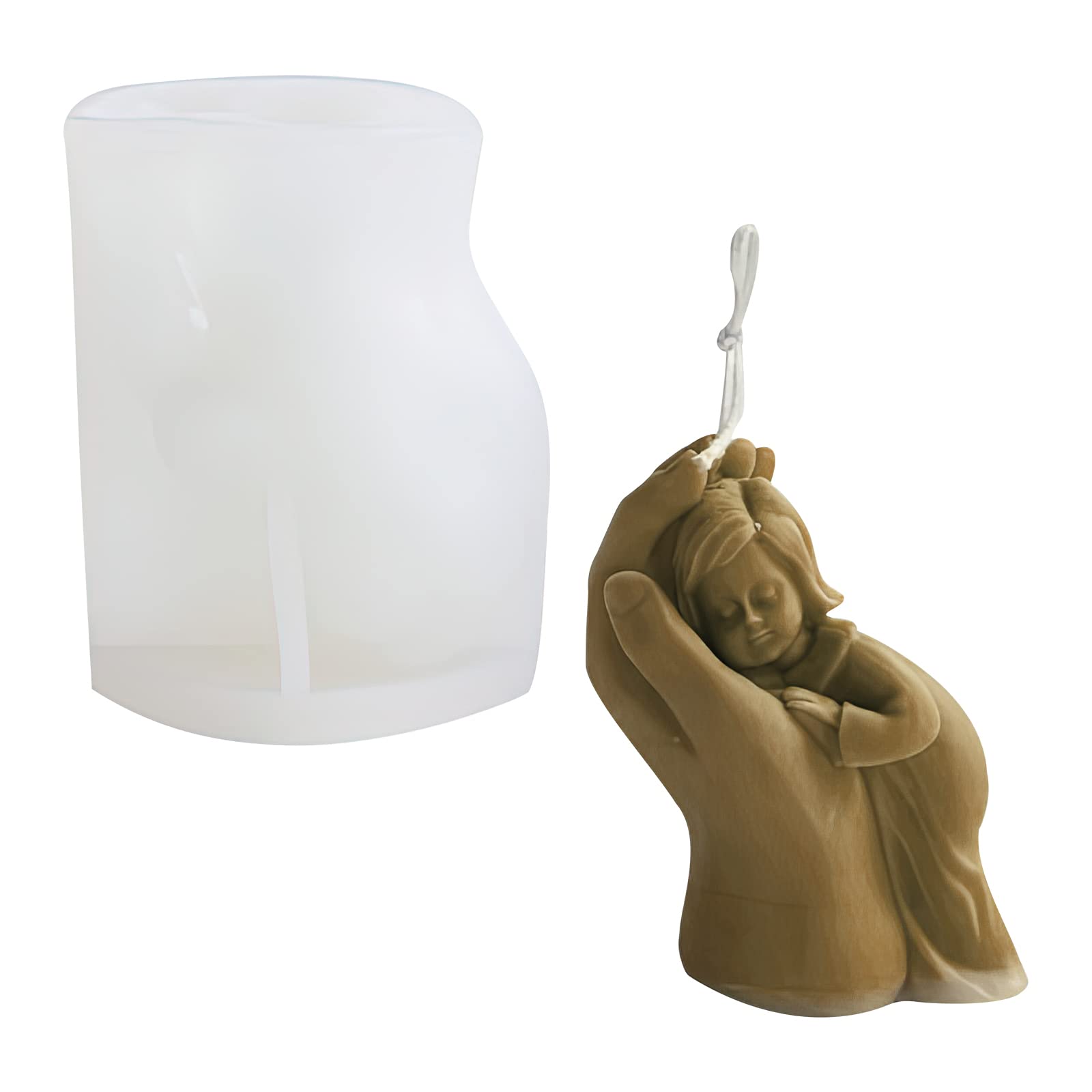 Stampo Per Candele A Fiore Di Loto - Silicone 3D, 9.9x9.9cm - Foto 6
