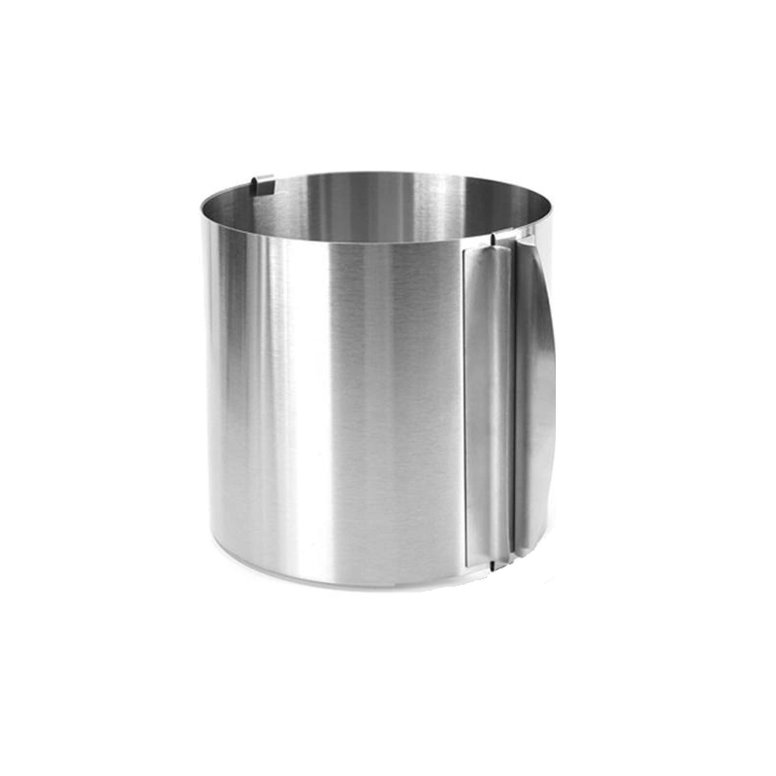 Cercle à pâtisserie extensible en inox 430 inoxydable avec échelle