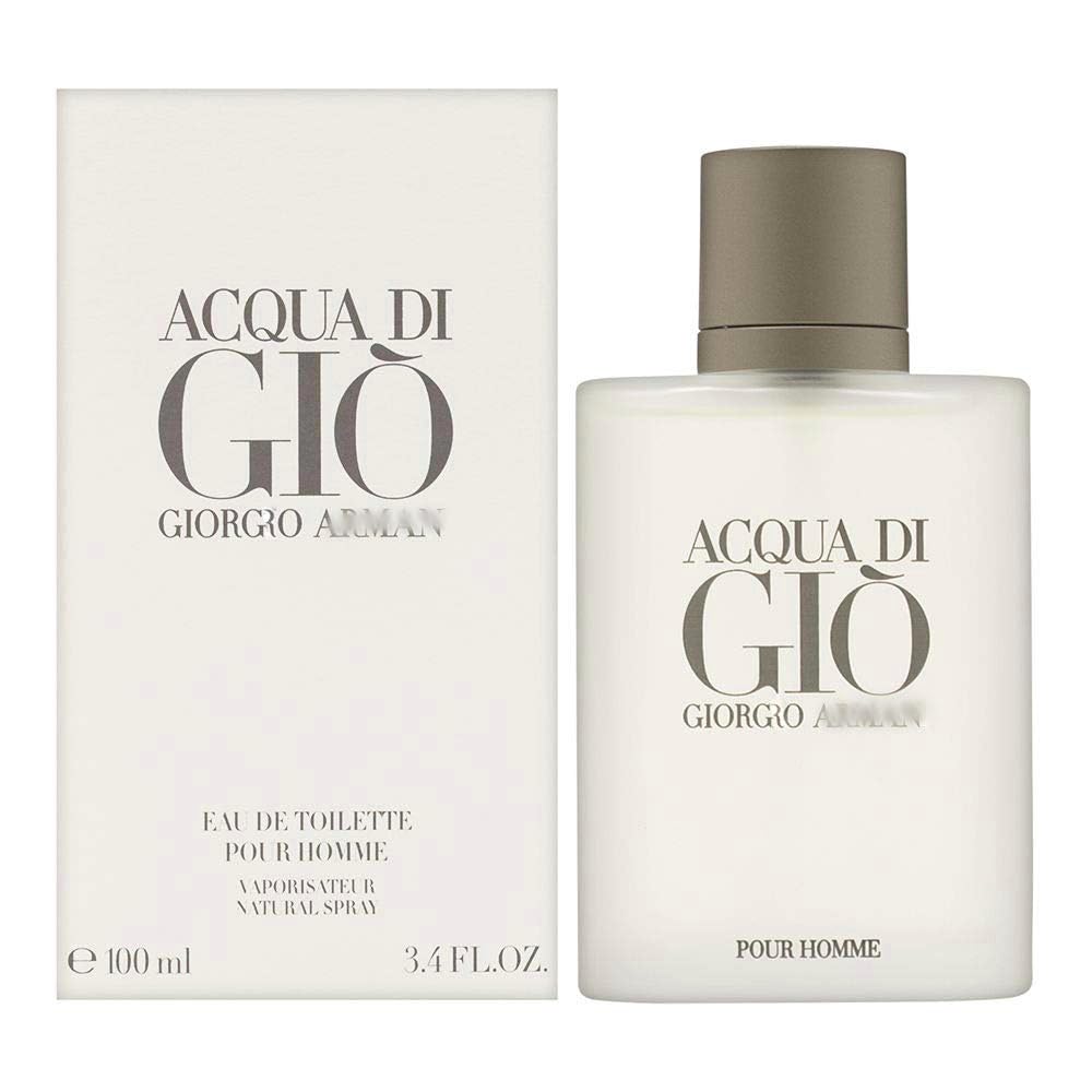 Acqua Di Gio 3.4 Fl Ounce EDT Cologne for Men - Eau de Toilette - Refreshing and Aquatic Scent Perfumes