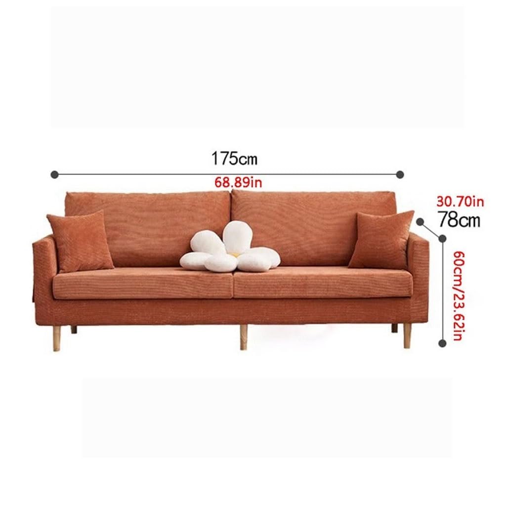 Kleine Couch, kleine Wohnung, Doppelsofa, Wohnzimmermöbel, Stoffsofa, modern, einfach, für drei Personen, kleines Sofa, kleine Sofas für kleine Räume (B,175 cm)