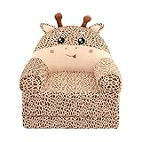 Divano pieghevole per bambini, poltrona reclinabile, divano pieghevole 2 in 1, per bambini, grazioso divano a cartone animato, senza imbottitura o imbottitura (kaki, 120 x 55 x 20 cm)