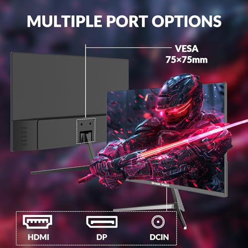 24 pollici gaming Kurve monitor 1080P, 100HZ, Anti-Blue Light Eye Protection, compatibile VESA-75 * 75mm, inclinabile, con FreeSync, supporto HDR, HDMI, 16:9 - Monitor - Immagine 5