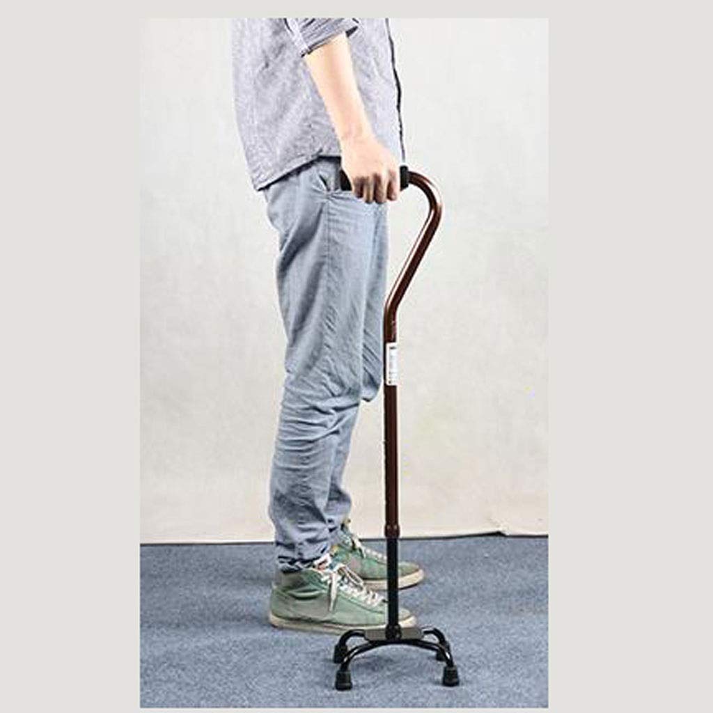 Anciano bastón muletas Plegable aleación de Aluminio bastón de Cuatro Patas bastón Antiguo bastón telescópico para Ancianos Interesting