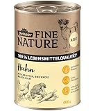 Dehner Fine Nature Hundefutter, Nassfutter in Lebensmittelqualität, für ausgewachsene Hunde, Huhn, 6 x 400 g Dose (2.4 kg)