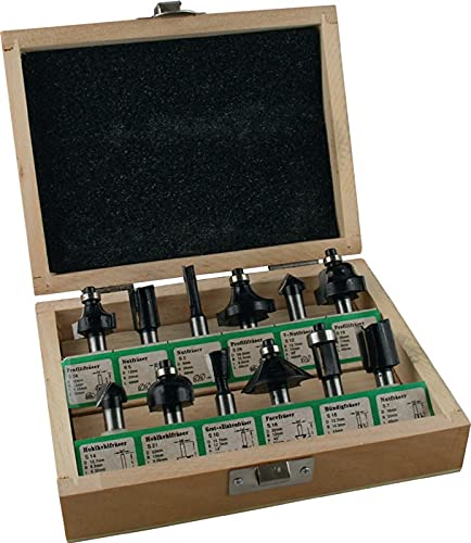 Zestaw frezów 973CT12A05 HM trzpień śr. 8 mm 12-częściowy
