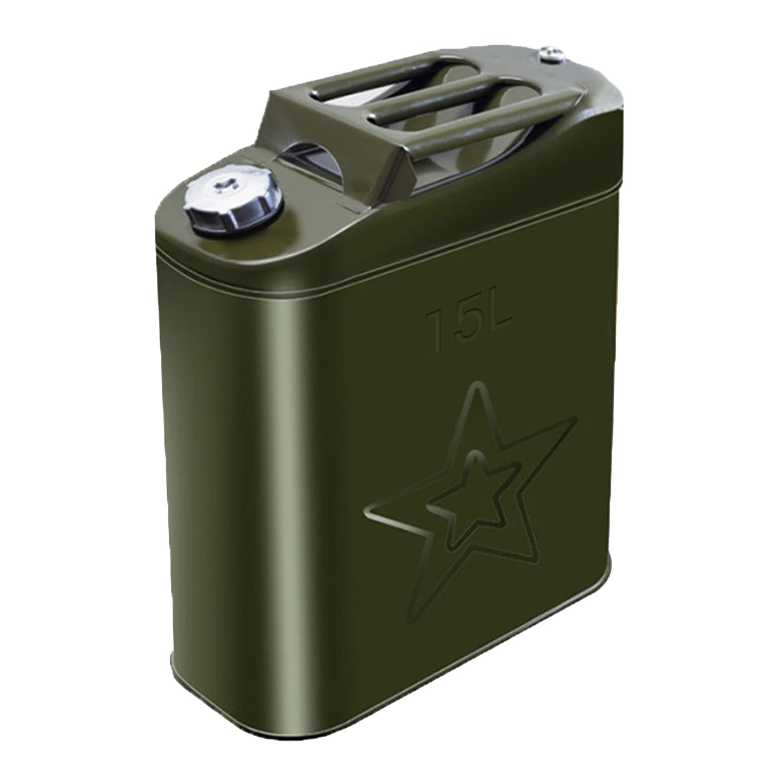 Bidon essence en métal idéal pour le camping-car et la climatisation en voyage