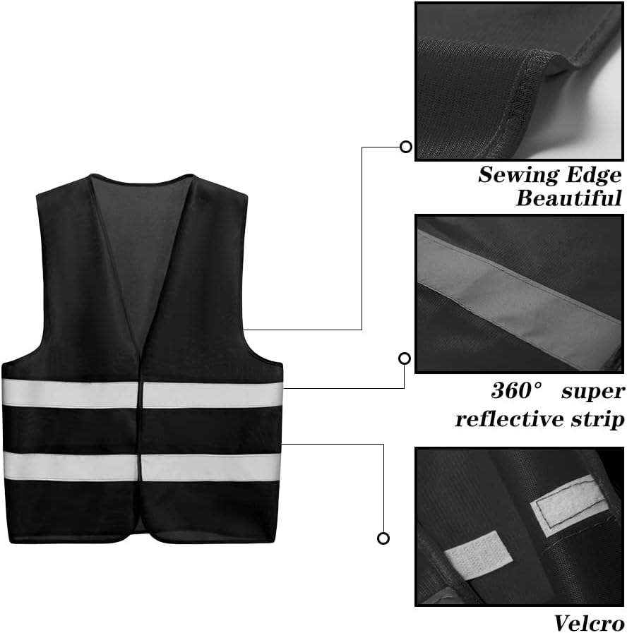 10 Pack Mount Marter Safety Reflective Vest for Outdoor Operator and Sportsmen - Image 2