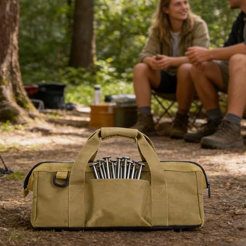 Bolsa de estacas resistente con asa reforzada y diseño multifuncional premium 4