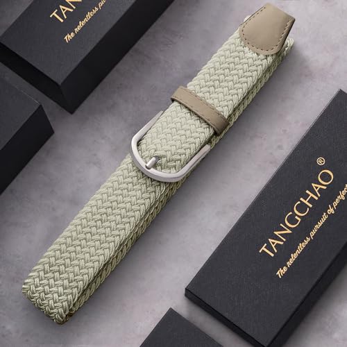 TANGCHAO Cintura Elastica Intrecciata per Uomo e