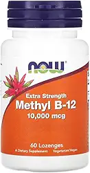 Metil B-12 Now Foods 10000mcg Força Extra 60past Importado
