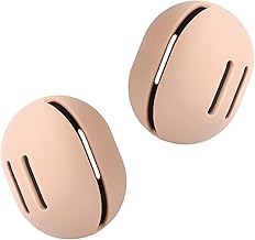 Feryes, Confezione da 2 custodie da viaggio per spugna da trucco in silicone, ecologiche e infrangibili, kaki