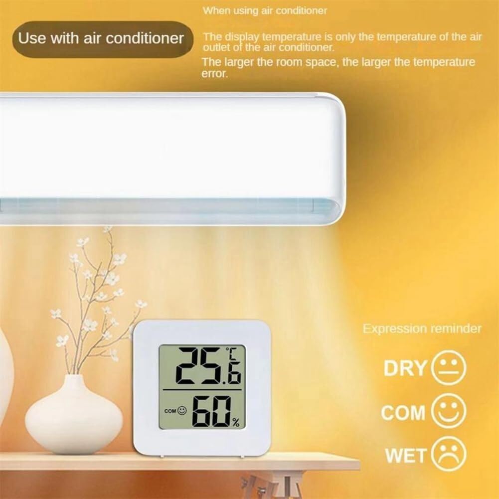 Mini termómetro de interior LCD digital for temperatura, higrómetro de ambiente, medidor de humedad, sensor de medición for el hogar