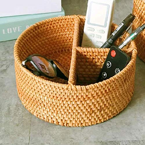 Panier en rotin tissé main pour table basse et salon élégant - 2