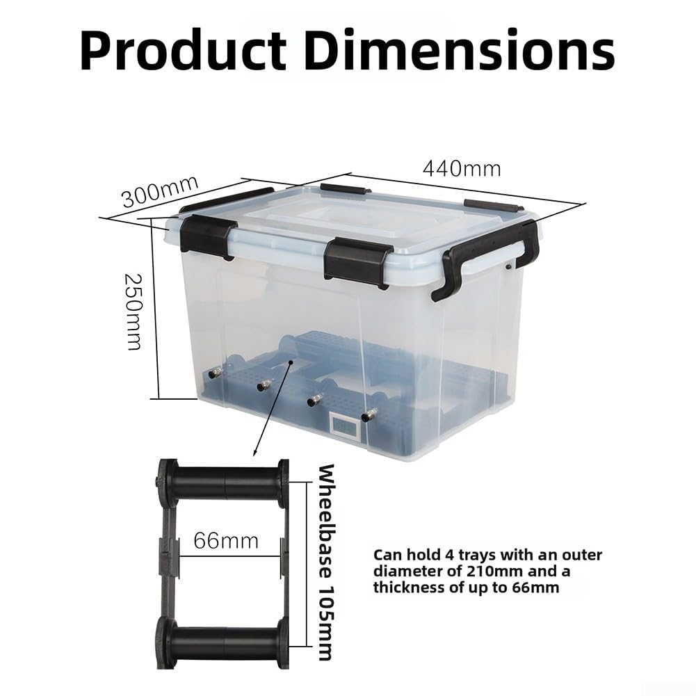 Caja de secado de filamentos para impresora 3D, 44 x 30 cm, a prueba de humedad