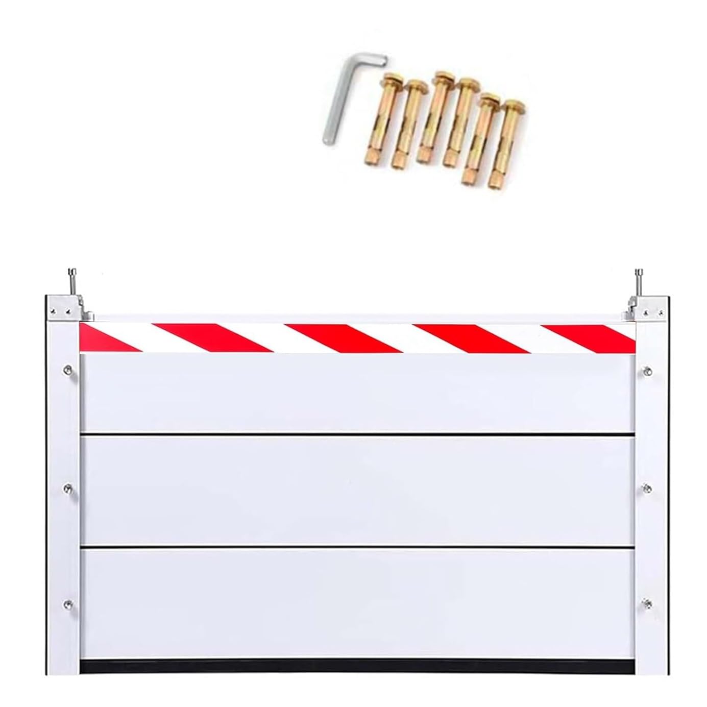 Barrière anti-inondation en aluminium 69x60cm amovible pour allée et garage