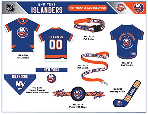 Image of NHL NEW YORK ISLANDERS JERSEY for DOGS & CATS, Small. - Let your Pet be a real NHL FAN!