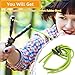 Anglekai Slingshot Replacement Rubber Band, 4 Pack Elastic Tubular Slingshot Band Compatible with All Insert, Catapult Rubber Band Replacement for Hunting (Green)