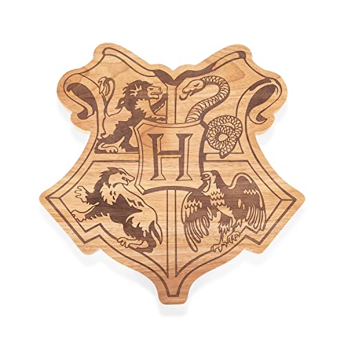 PICNIC TIME Harry Potter Hogwarts Crest 16' Serving Board, Charcuterie Board, Serving Tray, Cutting Board (Parawood), Harry Potter Hogwarts 16' X 16' - Parawood, 16 x 16 x 0.75