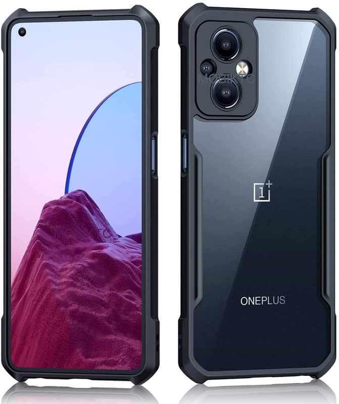 MOBIKTC for OnePlus Nord N20 5G / 1+Nord N20 5G / Oppo A96 /Oppo Reno 7Z Back Cover Case | Ultra Thin 360 Degree Protection Crystal Clear Tranparent - Black Bumper (B09ZPTGS4D) Amazon Price History, Amazon Price Tracker