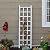 Dura-Trel Elmwood 22 by 75 Inch Indoor Outdoor Garden Trellis Plant Support for Vines and Climbing Plants, Flowers, and Vegetables, with Ground Anchors White