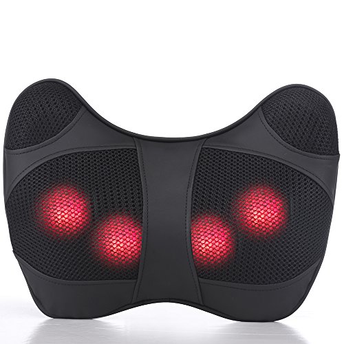 EODO Shiatsu Heat Therapy Massaging Pillow,Massage Pillow Massager That Relieve Neck, Shoulder & Back Sore Muscles
